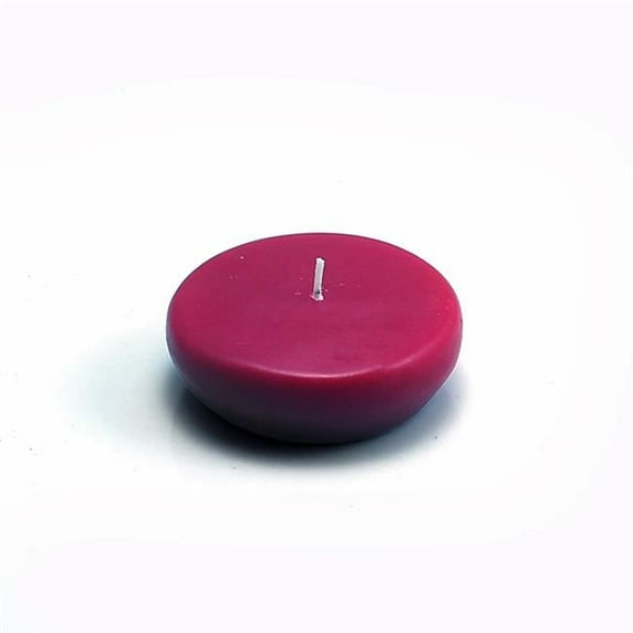 Jeco CFZ-031-4 2 .25 in. Floating Candles, Burgundy - 96 Piece