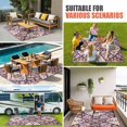 thumbnail image 3 of Purple Boho Outdoor Rug 3x5 Ft, Non Slip Washable Area Rug, Ethnic Southwest Country Flowers Motifs Patio Rugs Carpet Runner, Large Floor Mat for Indoor/Outdoor Deck Porch Camping, 3 of 8