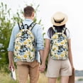 thumbnail image 6 of Daiia Bees Collecting Nectar Vintage Canvas Backpack for Men and Women ,Hiking Backpack,Travel Laptop Bag for School,Large Capacity Backpack, 6 of 8