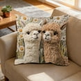 thumbnail image 4 of FUDUUIU Faux Embroidery Alpaca Pillow Cover Cozy Home Decor Soft Plush Cushion Case for Living Room Sofa Bed Seasonal Thanksgiving Fall Farmhouse Decorations, 4 of 6