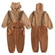 thumbnail image 3 of Mono de oso Kigurumi de dibujos animados para mujer, mono con capucha de franela para adulto, pijama de Cosplay de Navidad y Halloween, mono bonito, 3 of 3