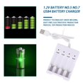 thumbnail image 1 of Chargeur de Batterie pour Piles AA AAA 4 Ports avec Prise USB, 1 of 1