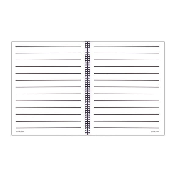 Low Vision Notebook - Bold Lines -White Paper