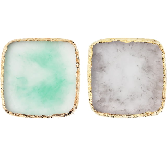 2 piezas de paletas para decoración de uñas, paleta para mezclar uñas, placa de mezcla de colores, soporte para uñas de resina, exhibición de Arte de uñas, herramientas de mezcla cosmética