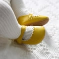 thumbnail image 2 of Baby Girls Bow Princess Shoes,Cute Non-Slip Sole PU Leather Infant First Walkers,0-18M, 2 of 4