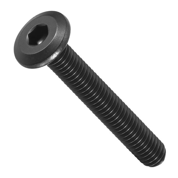 Flat Head Hex Socket Cap Screws Bolts(M6-1x40) 10Pcs, 304 Stainless Steel Hex Socket Furniture Bolts Countersunk Screws - for Furniture Woodworking Project, Black