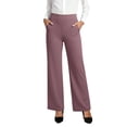 thumbnail image 3 of Laqbezok Women's High Waist Flare Yoga Pants, Bootcut Work Trousers with Pockets, Athletic Dress Slacks for Office & Gym, 3 of 7