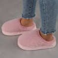 thumbnail image 2 of Fuzzy Slippers For Women Slippers Winter Warm Fuzzy Shoes With Sole Cozy Indoor Outdoor Comfortable Soft Slides Home Warm Cozy Winter House Slippers Bedroom Indoor House Shoes, 2 of 3