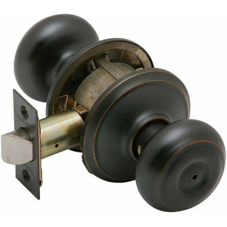 Schlage F40VGEO716 Aged Bronze Georgian Knob Privacy Set