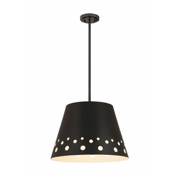 1 Light Chandelier-Matte Black Finish Bailey Street Home 372-Bel-4529463