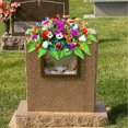 thumbnail image 4 of Aoyunhp 1Pc Cemetery Flower Saddle,Artificial Cemetery Saddle,Grave Flowers for Cemetery,Outdoor Tombstone Memorial Decorations,Memorial Arrangement Decor for Cemetery Top Ornament, 4 of 5