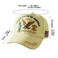 thumbnail image 3 of U.S.A. 250th Anniversary Commemorative Hat, Embroidered Adjustable 250 Anniversary USA Hat, Patriotic Bald Eagle Baseball Cap (3pcs, Beige), 3 of 6