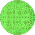 thumbnail image 1 of Ahgly Company Indoor Round Oriental Green Traditional Area Rugs, 5' Round, 1 of 4