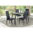 thumbnail image 1 of Comedor MOBILKRAFT Modelo Toyo Negro 4 Sillas Rectangular Tubular y Cristal Estilo Contemporáneo en Color Negro, 1 of 4