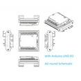 din rail mount screw terminal module for uno r3 shield expansion board
