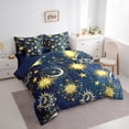 thumbnail image 3 of Manfei Moon Sun Bedding Comforter Set 7-Piece for Teens,Bohemian Theme King Bedding Sets,Polka Dots Ultra Soft Bed Sheets,Lightweight Room Decor,Reversible, 3 of 8