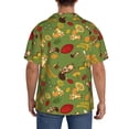 thumbnail image 3 of Yiaed Squirrel And Fox In The Forest Print Mens Casual Wrinkle Free Shirts Short Sleeve Button Down Summer Stretch Dress Shirt-Small, 3 of 5