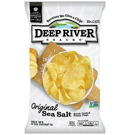 Deep River Original Sea Salt Kettle Chips, 8oz