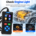 thumbnail image 5 of TERUNSOUL T100 OBD2 Scanner Diagnostic Tool, Check Engine Light Code Reader, Read/Clear Codes, I/M Readiness, Live Data and DTC Lookup for 1996+ Cars, 5 of 10