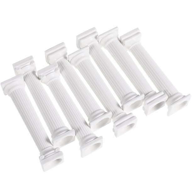 8 piezas de soportes para tartas con forma de columna romana, soportes para exhibiciones de postres y mesas, varillas de soporte para tartas