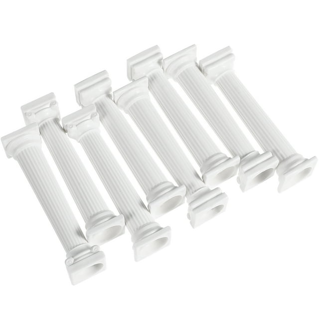 8 PCS Cake admite soportes de pastel de columna romana Tortas separadores de pantalla de nivel