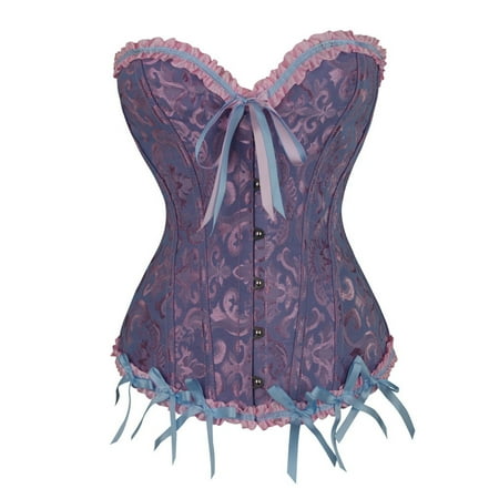 Baqcunre Lace Corset Satin Corset Cutting Push-up Belt Waist Trainer Burner Shapewear Tummy Control Corset Belt Belts For Women Women Clothing Women S Shapewear Color Blue Size M