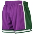 thumbnail image 4 of Women's Mitchell & Ness Purple Milwaukee Bucks Jump Shot Shorts, 4 of 4