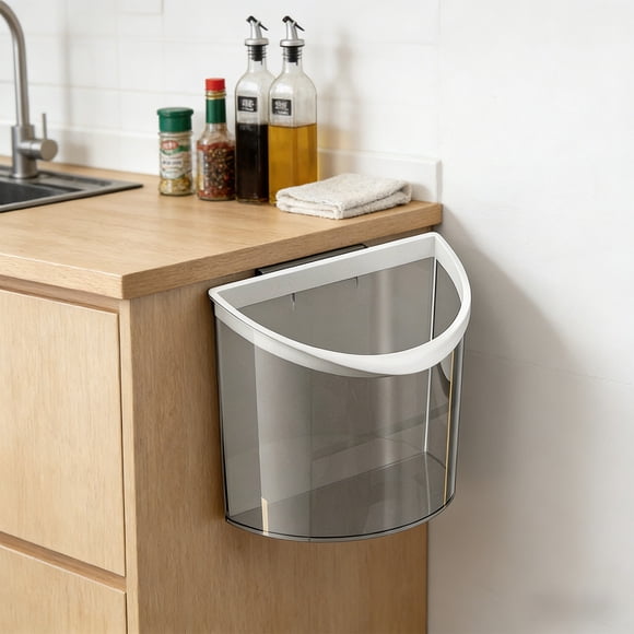 weibbin Wall Mounted Trash Can Luxury Minimalist Home Creative Waste Basket High Appearance For Kitchen Use 11.42x6.50x8.66in