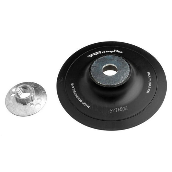 Forney Industries Backing Pad for Sanding Discs, 5 in x 5/8 in-11