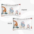 thumbnail image 2 of Balery Animals in Transport Bedding Queen Pillow Cases - Envelope Closure - Soft Brushed Microfiber Fabric - Shrinkage and Fade Resistant Pillow Cases-14"x20", 2 of 6