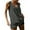 Dark Gray, variant on New summer arrivals Olyvenn Womens Cotton Workout Tank Tops Racerback Sleeveless Relaxed-Fit Oversized Shirts Summer Fashion Sports Tops Black L