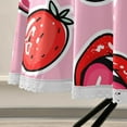 thumbnail image 5 of SKYSONIC Valentine Sexy Red Lips Round Tablecloth 60inch with Lace Indoor Wrinkle Free, Strawberry Kiss Circular Table Cover Washable Farmhouse Tabletop for Kitchen Dining Decor, 5 of 7