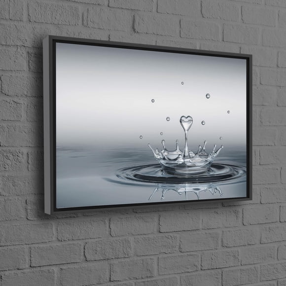 Personalized Modern Art Canvas Featuring a Trendy Water Drop Design Ideal for Valentines Day Gift for Him or as a Teacher Love Poster