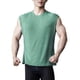 thumbnail image 4 of pstuiky Camisetas sin mangas para hombre, Camiseta deportiva sin mangas para hombre con cuello redondo, tiras roscadas y muy elástica Chaleco para hombre xl, 4 of 7
