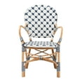 thumbnail image 3 of bali & pari Bryson Rattan French Provincial Dining Chair, Natural Brown, 3 of 10