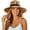 Khaki, variant on Unisex Headwear Sun Hats For Packable Wide Brim Hat For Beach Summer Travel Trend Head Accessory Navy
