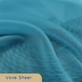 thumbnail image 3 of shiyou-Turquoise Sheer Curtains 54 Inch Length 2 Panels, Light Filtering Voile Curtain Drapes for Kitchen Bedroom Small Windows, Dual Rod Pocket Living Room Sheer Curtains, 40 W x 54 L Inches, 3 of 4