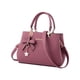 thumbnail image 2 of Bolso de mano para mujer, estilo hobo, de gran capacidad, moderno, con cremallera, para el hombro Rosa oscuro, 2 of 9