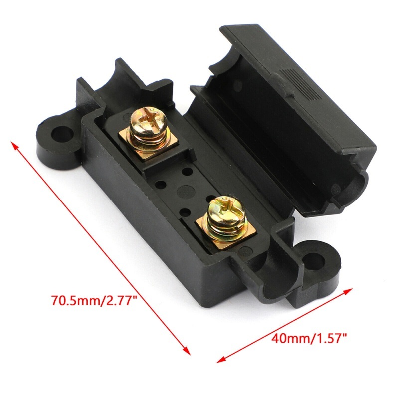 60 Amp In line Fuse Box Holder Set With Midi Fuse Terminal Heat Shrink Car Air Conditioner Fuse Accessories