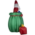 thumbnail image 4 of Gemmy Giant Animated Christmas Airblown Inflatable Santa in a Gift Sack, 10 ft Tall, 4 of 6