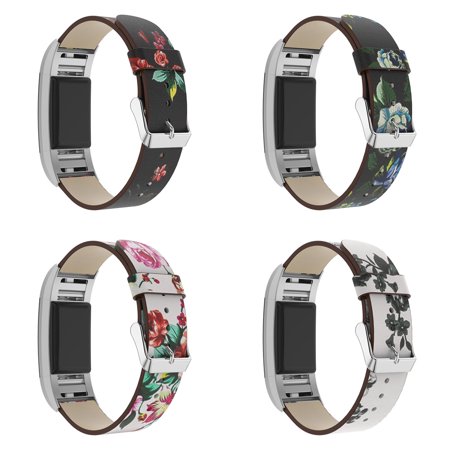 fitbit peonies strapsco charge strap floral band leather pattern