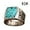 E, variant on Turquoise Ring Lihuang Bohemia Carved Retro Fashion Jewelry for Men and Women - Stylish Accessory