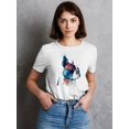 thumbnail image 2 of Pastell Colorful And Serious Frenchie T-Shirt Women -Weekday Best Designs, Female Large, 2 of 4