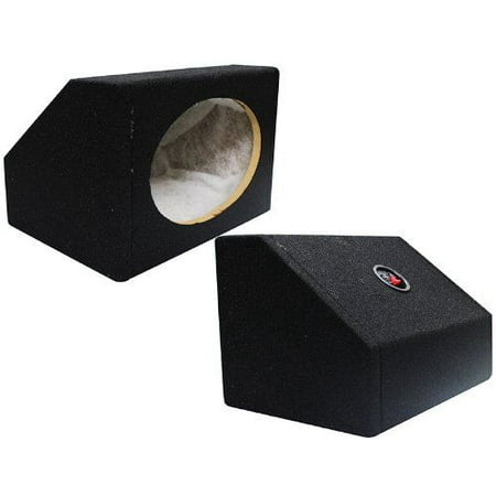 Absolute USA 6X9PKB 6 X 9 Inches Angled/Wedge Box Speakers  Set of Two (Black)