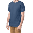 thumbnail image 3 of Hanes Beefy-T Short Sleeve T-Shirt for Men’s, Crewneck Casual Blank Shirt Denim Blue Tee, S, 3 of 5