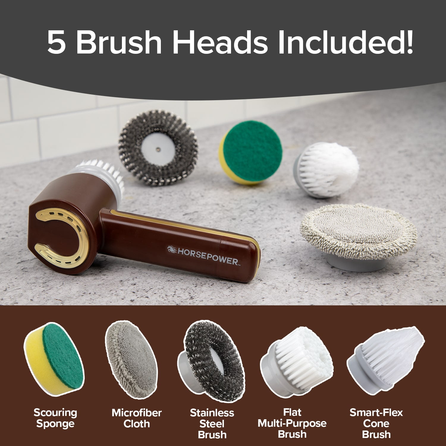 Horsepower Gold As Seen on TV, Handheld Cordless Rechargeable Spinning