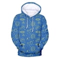 thumbnail image 1 of Lanhui Men's Casual Christmas Sweater Fleece Digital Printing Hooded Sweatershirt, 1 of 5