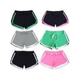 thumbnail image 5 of Women Casual Fast Drying Drawstring Color Block Elastic Waist Shorts, 5 of 6