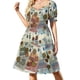 thumbnail image 2 of Vestido de manga corta con billetes y monedas de euro, vestido de verano para mujer, vestidos para ocasiones oficiales, 2 of 7