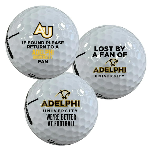 Adelphi University Panthers Edition Funny Taylormade Distance Golf Balls 12-Pack (Dozen)